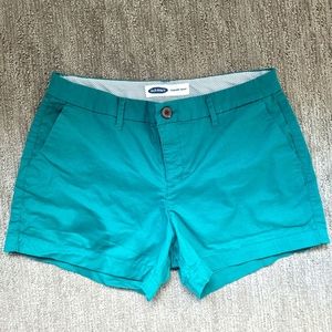 Old Navy Women's Size 2 Teal Chino Shorts